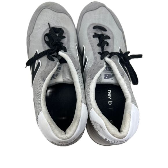 New Balance Classics 515 Artic Grey/White Mesh & Suede Shoes - Picture 6 of 8